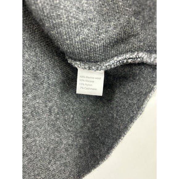 Benedetta B. Size M Merino Wool Cashmere Blend Neck Closure Open Cardigan Italy - Picture 8 of 13